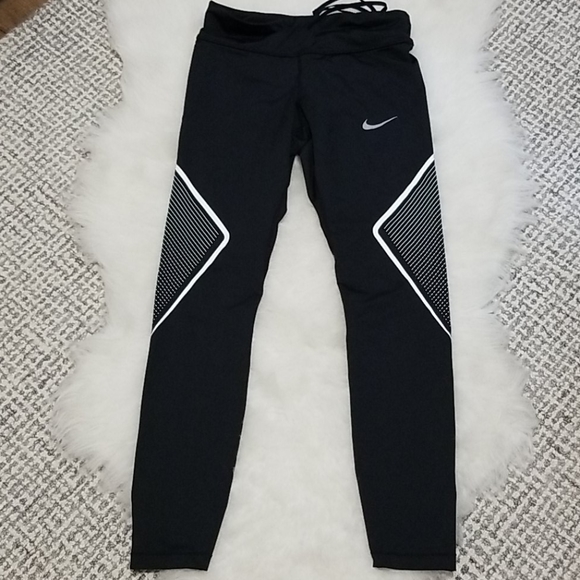 Nike Pants - ❣2/$50❣ Nike dri-fit reflective run leggings s